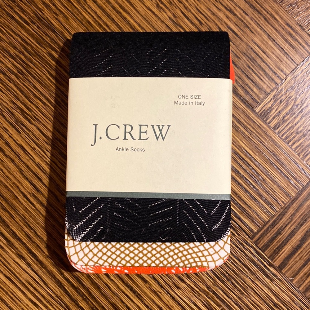 Jcrew patterned/sheet ankle socks